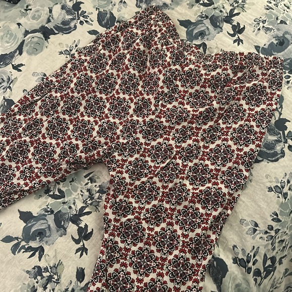 H&M Divided Harem Style Cuffed Print Pants - Sz 12 - Picture 5 of 5